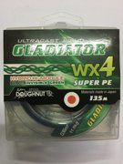 Плетеный шнур Gladiator WX4, 135м (55kg, 0.45mm, Темно-зеленый)