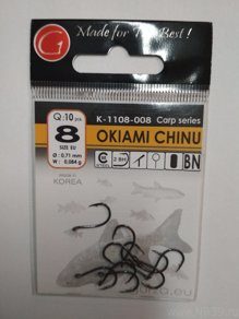 Крючки Okiami Chinu Ring №8 (10 шт./уп.) GURZA