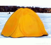Палатка автомат зимняя, 1,8*1,8, h-145см, с дном на молнии, цвет оранжевый